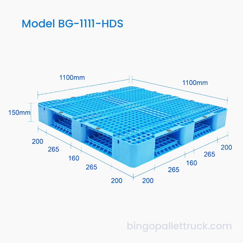 1100x1100mm Double Sided Heavy Duty Plastic Pallet
