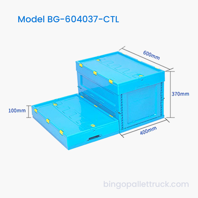 69L High Capacity Collapsible Plastic Tote na may Takip