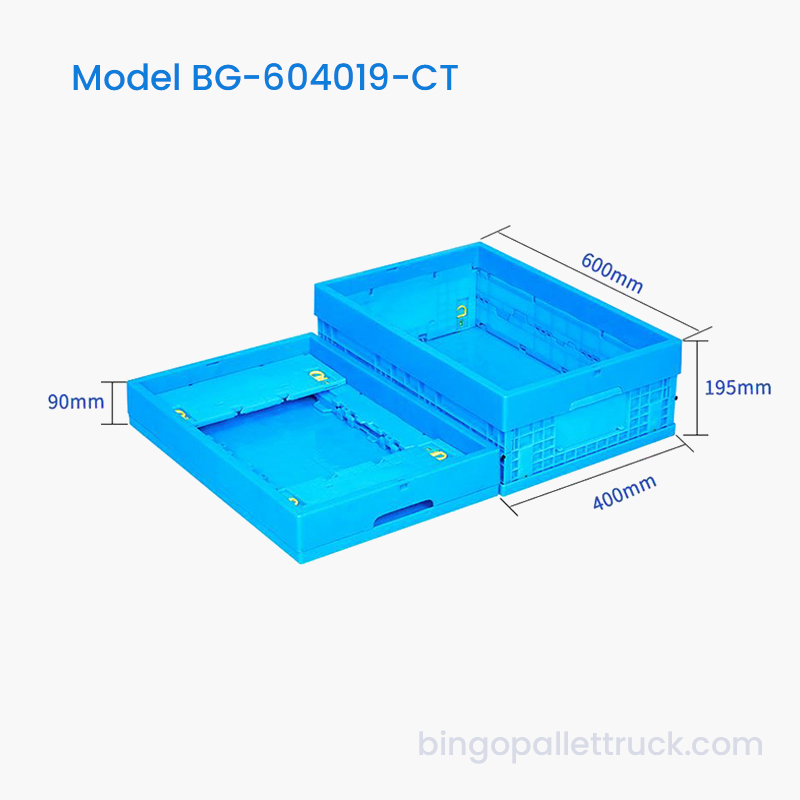 36L Cold Chain Collapsible Plastic Tote Box para sa Maliit na Sariwang Produkto