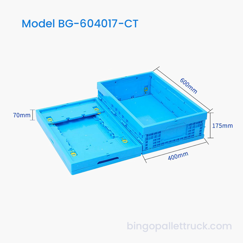 32L Collapsible Warehouse Storage Plastic Tote Box para sa Maliit na Bahagi