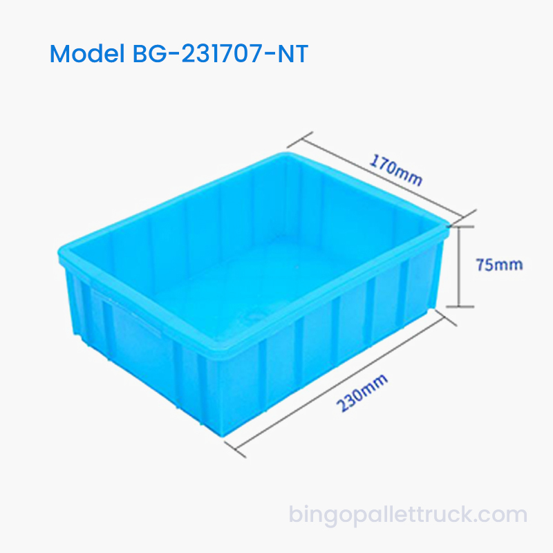 2L HDPE Nestable Plastic Tote Box para sa Maliit na Bahagi ng Makina