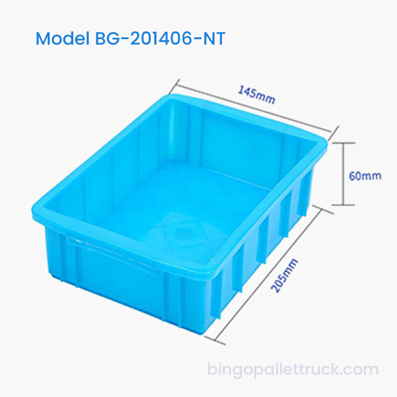 1L HDPE Nestable Plastic Tote Box para sa Maliit na Imbakan ng Pagkain