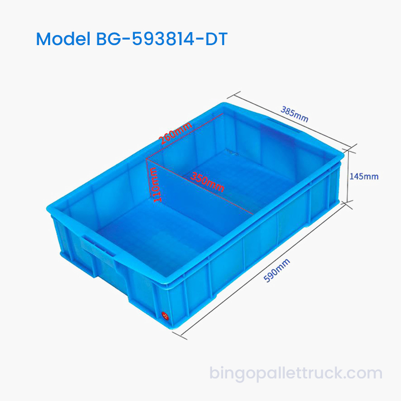 2-Compartment Dividable Plastic Tote Box para sa Industrial Use