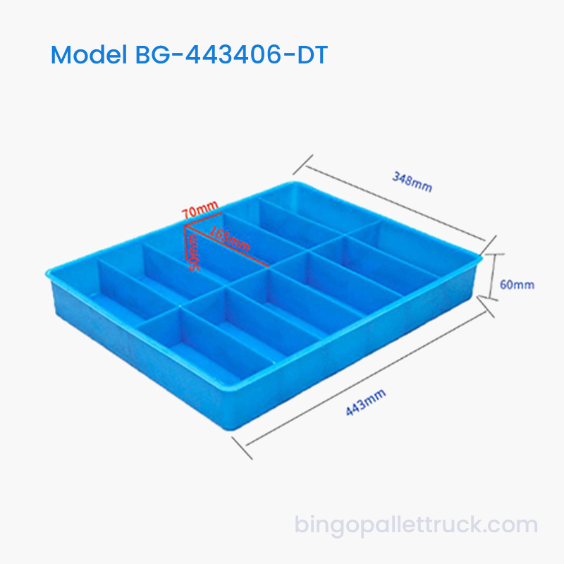 12-Compartment Dividable Plastic Tote Box para sa E-commerce na Maliit na Item