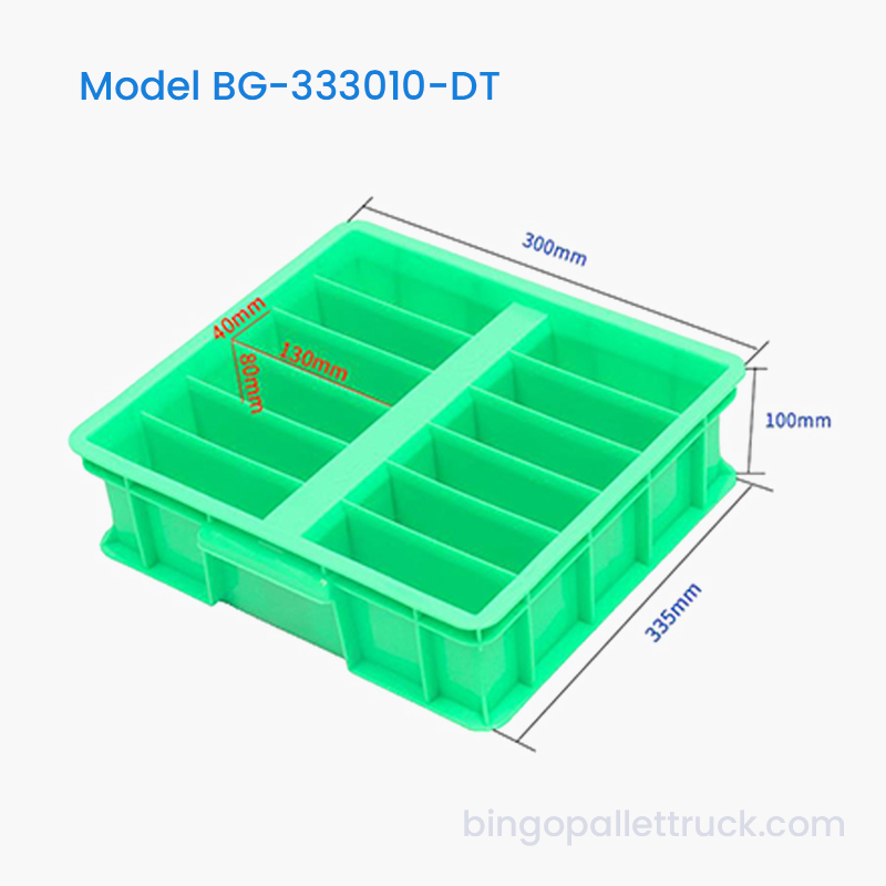 12-Compartment Dividable Plastic Tote Box para sa Industrial Fasteners
