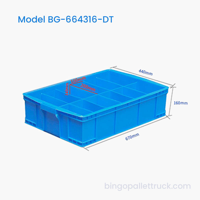 12-Compartment Dividable Plastic Tote para sa Pamamahala ng Mga Bahagi