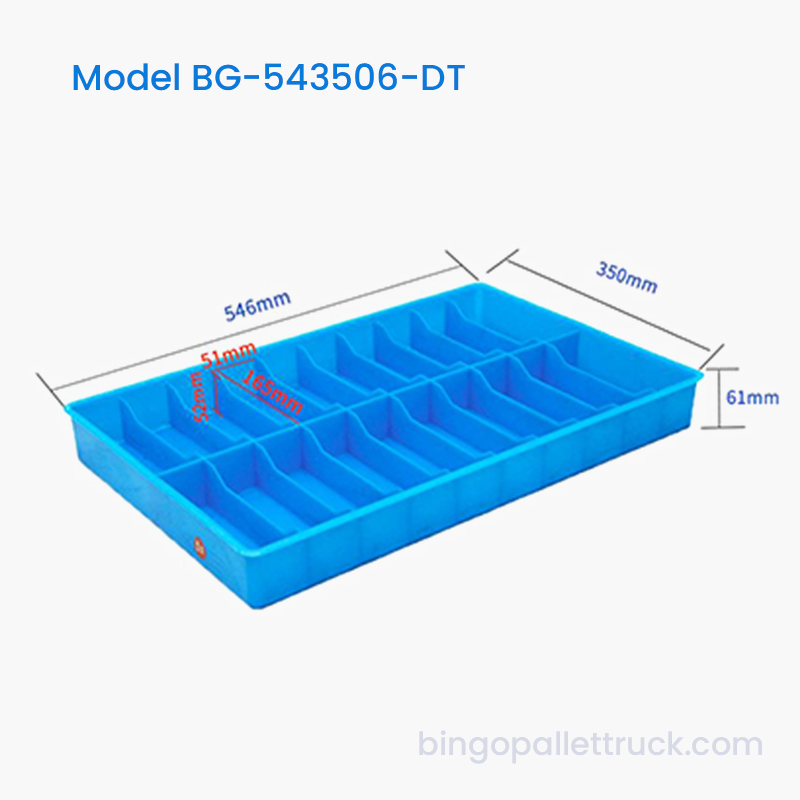 20-Compartment Dividable Plastic Tote Box para sa Fasteners at Screw