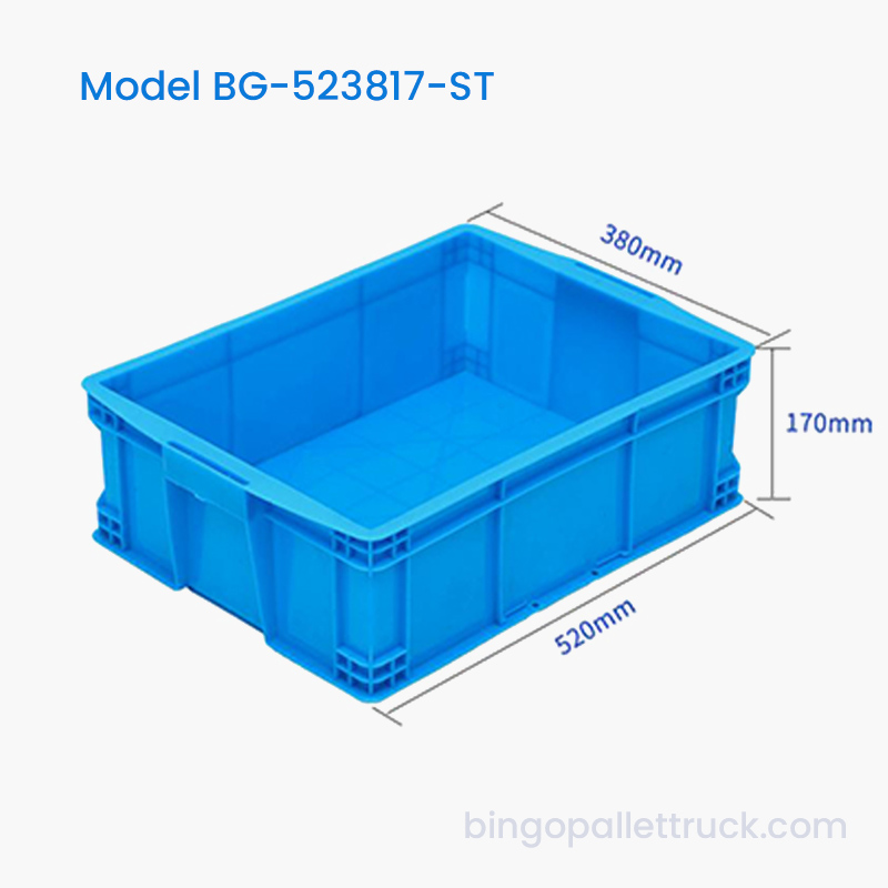 26L HDPE Stackable Plastic Tote Box para sa Hardware at Fasteners