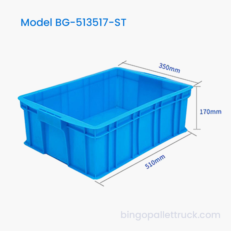 23L Stackable Plastic Tote Box HDPE Logistics Bin