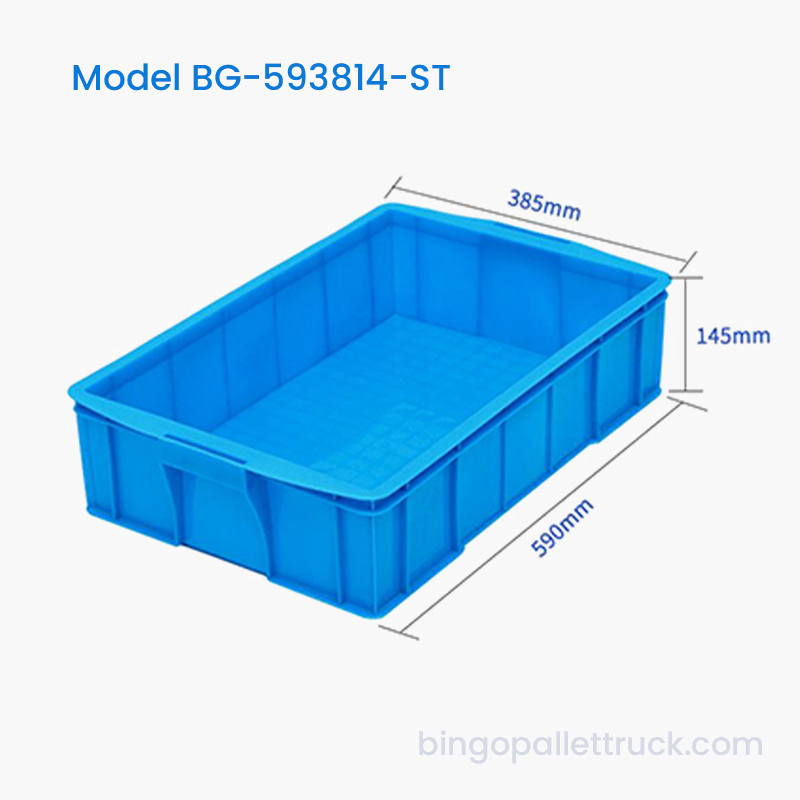 25L Stackable Plastic Tote Box HDPE Industrial Storage Bin