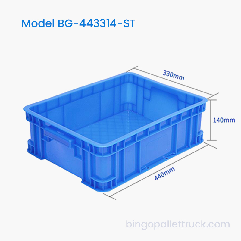 15L Industrial Plastic Stackable Tote Box HDPE Storage Bin