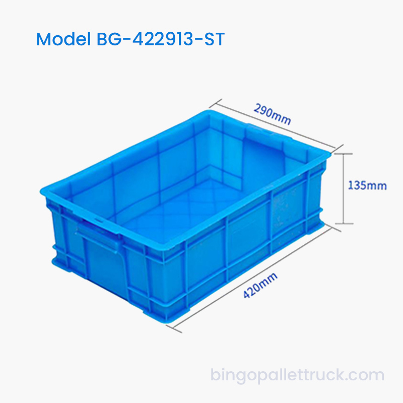 12L Anti Slip Stackable Plastic Tote para sa Industrial Sorting