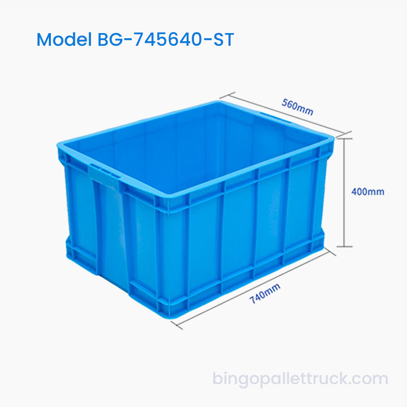 137L Heavy Duty Stackable Plastic Tote Box para sa Bulk Goods Transport