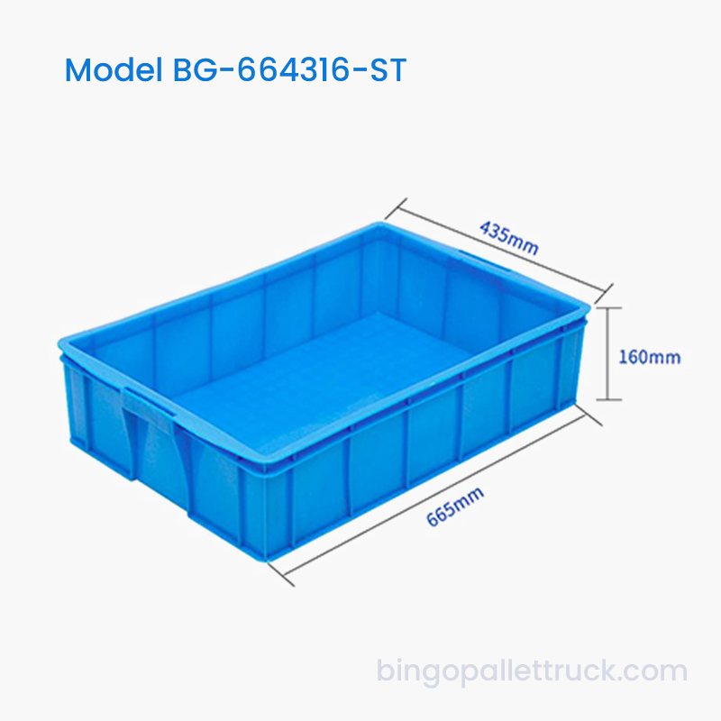 36L Stackable Plastic Tote Box para sa Maliit na Bahagi ng Makina