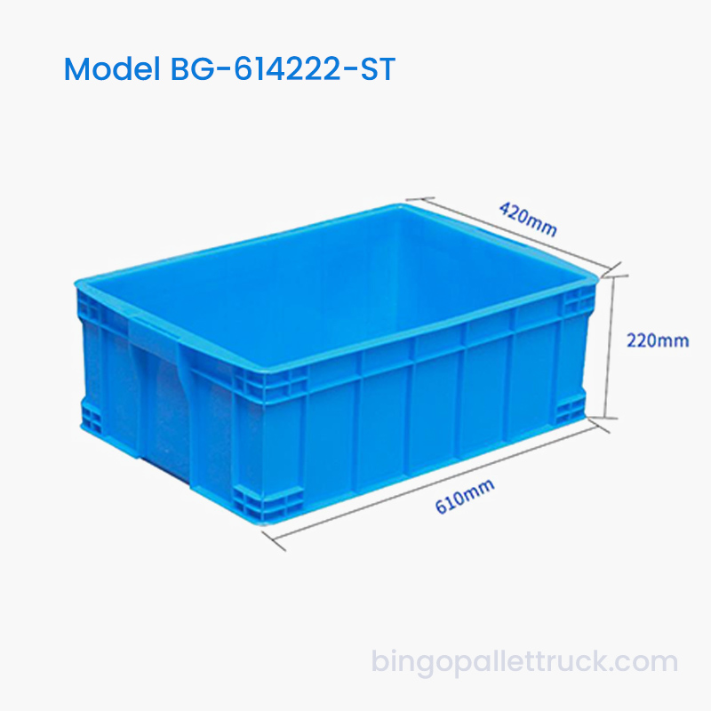 47L Plastic Tote Box Stackable Bin para sa Hardware at Fasteners