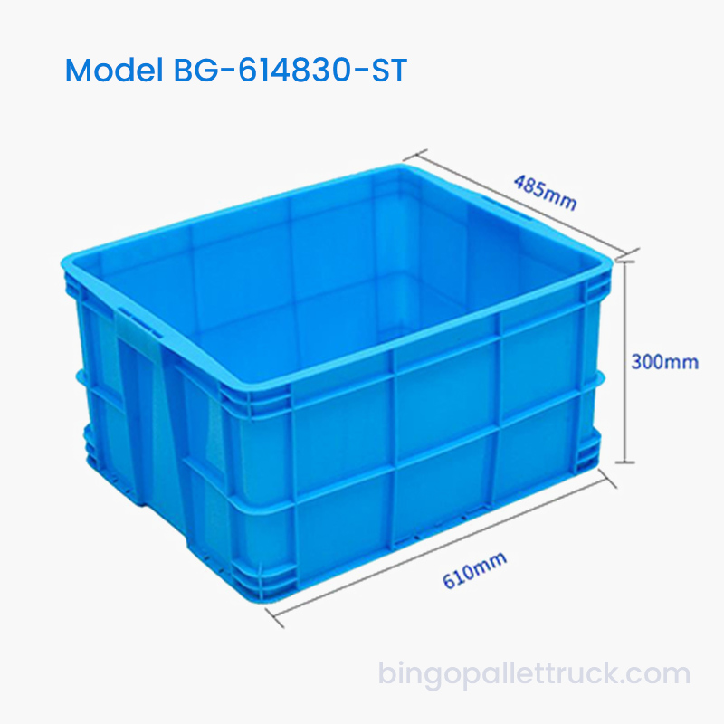 71L Stackable Plastic Tote Box HDPE Plastic Storage Bin