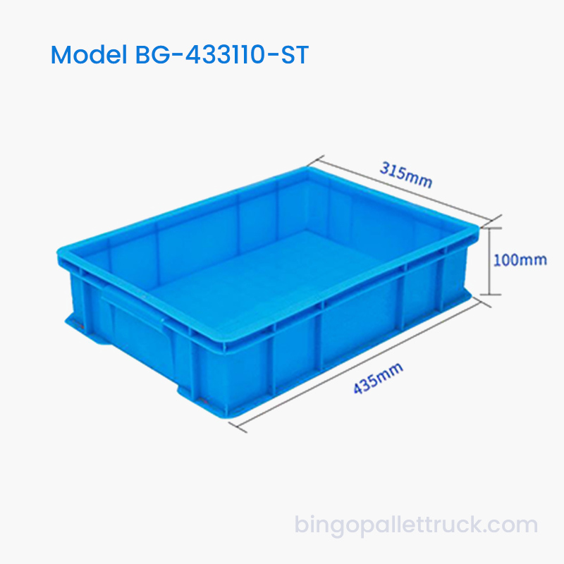 11L Stackable Plastic Tote Box para sa Warehouse Logistics