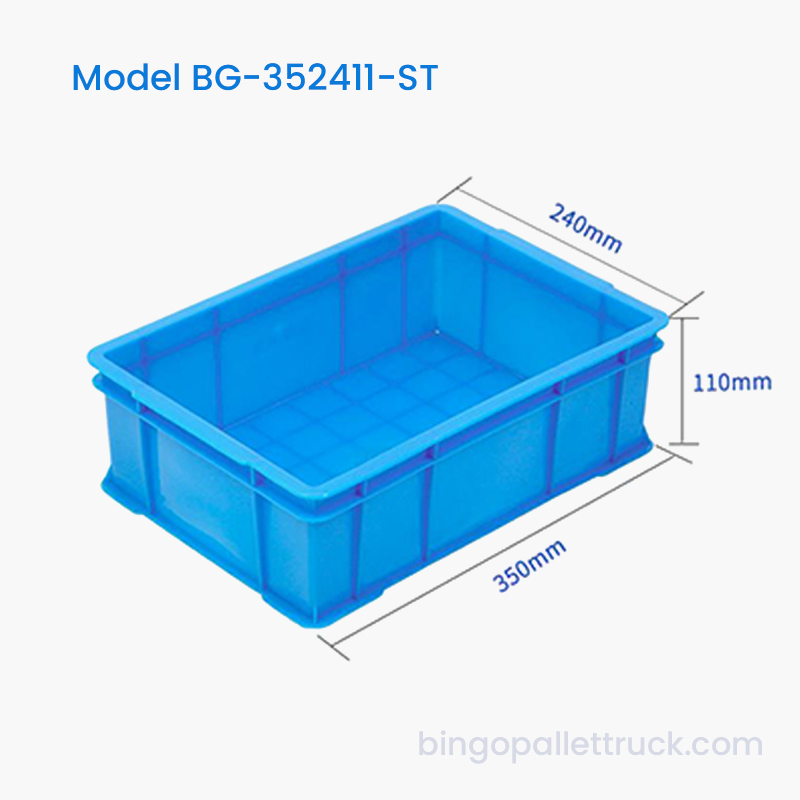 6L HDPE Stackable Plastic Tote Box para sa Pang-araw-araw na Imbakan