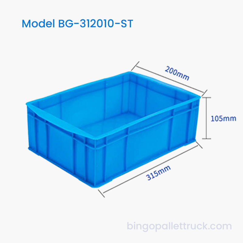 High Strength 5L Stackable Plastic Tote Box para sa Mahabang Serbisyo