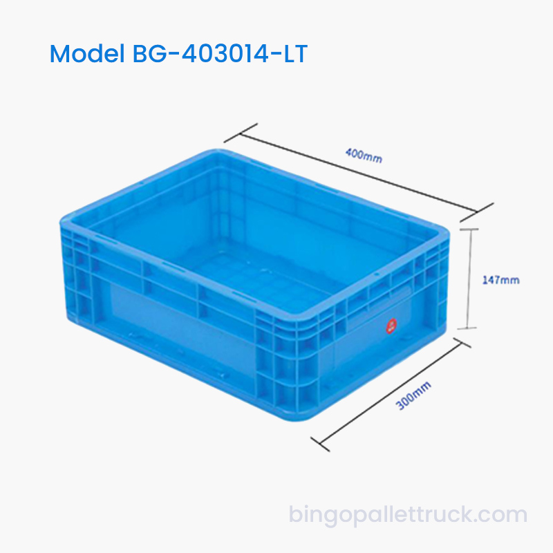 14L Logistics Plastic Tote Box para sa Warehouse Storage
