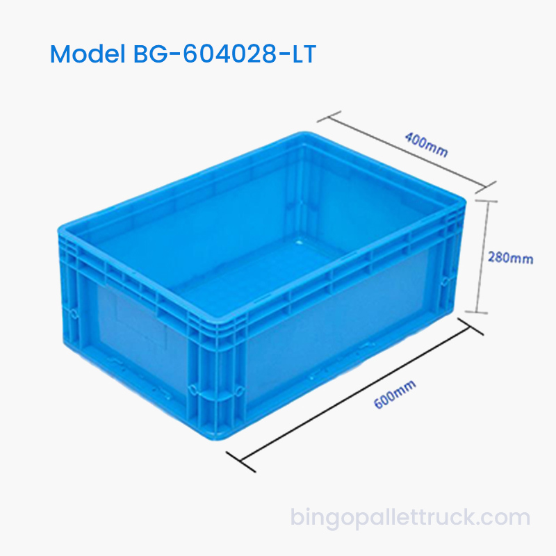 56L Logistics Plastic Tote Box para sa Logistics ng Prutas at Gulay