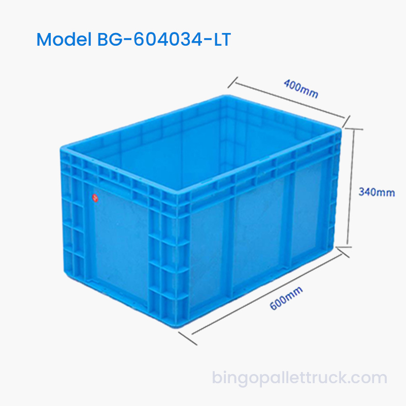 68L Anti Slip Base Logistics Plastic Tote para sa Malaking Pag-uuri ng Stock