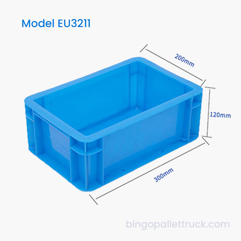 4L EU Plastic Tote Box Para sa Industrial Storage