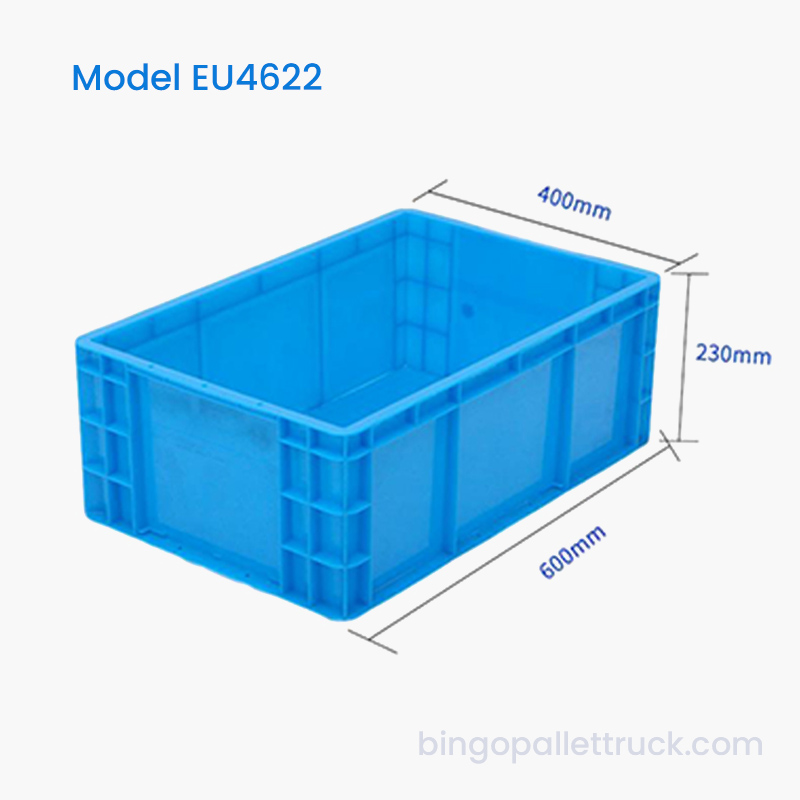 44L Large Capacity EU Tote Box para sa Bulk Storage