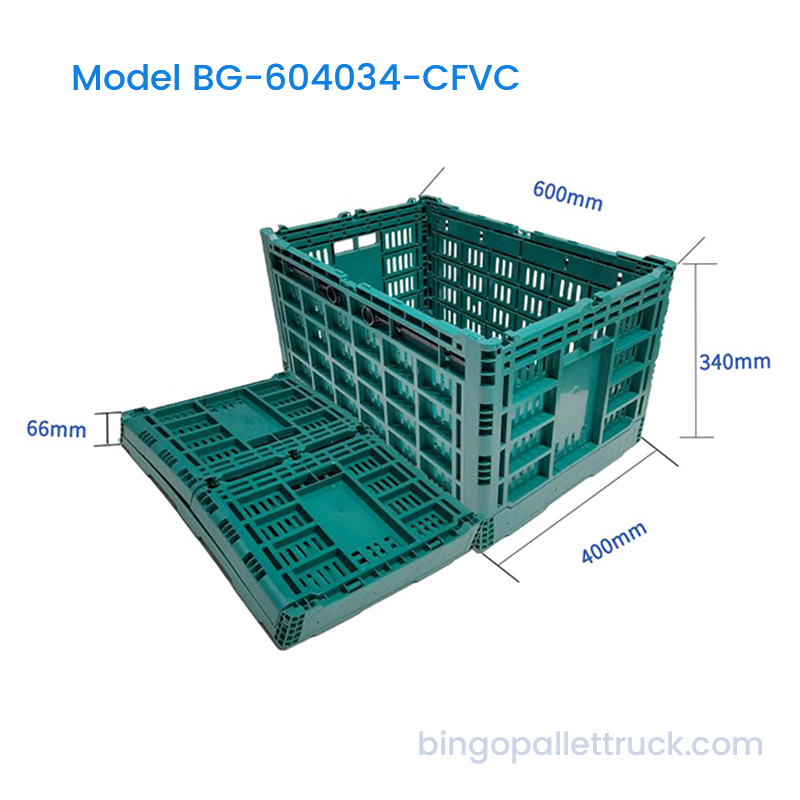 67L Collapsible Fruit and Vegetable Crate para sa Logistics at Supermarket