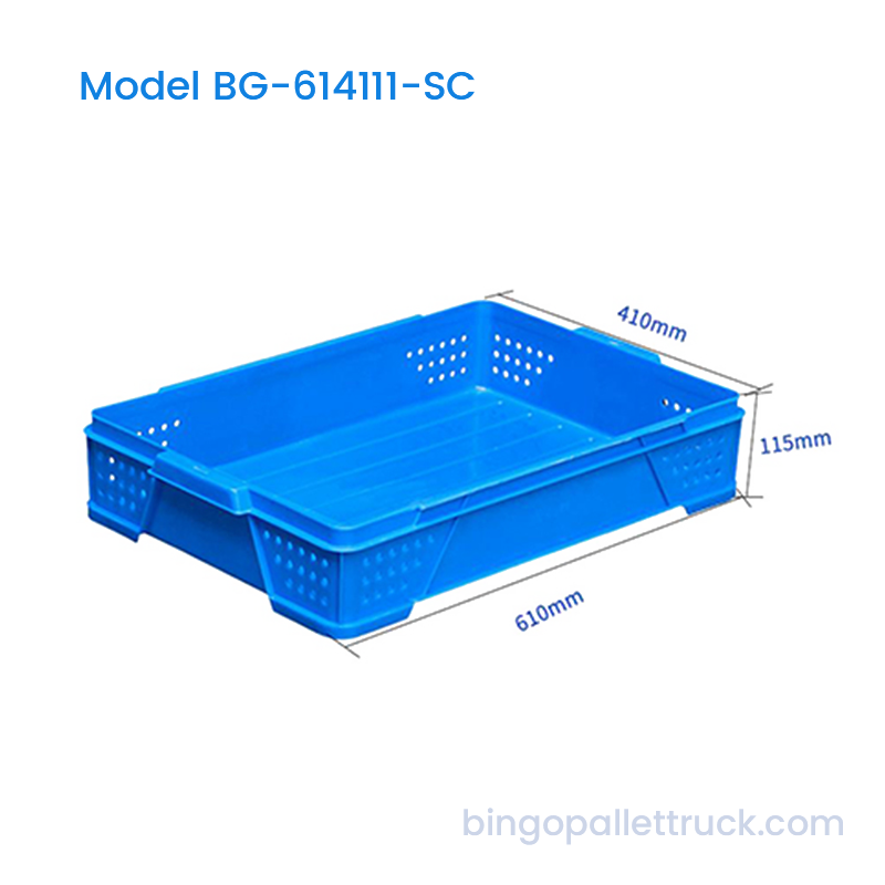 22L Stackable HDPE Plastic Bread Crate para sa Paggamit ng Panaderya