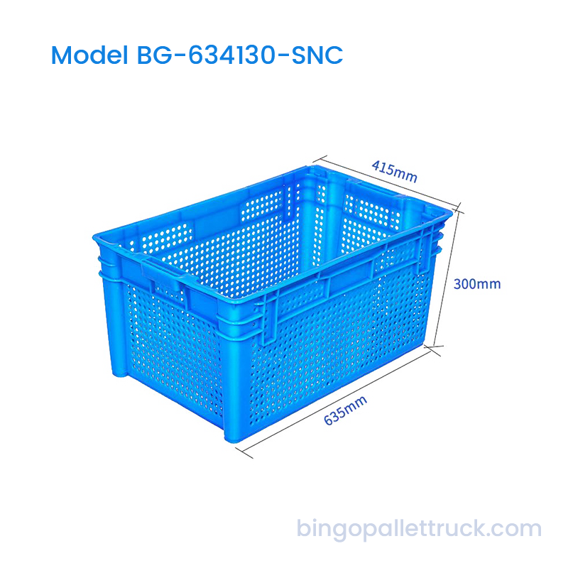 64L Stackable Nesting HDPE Crate para sa mga Prutas at Gulay