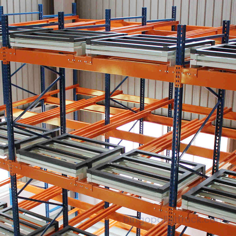Customized Pushback Racking para sa Heavy-Duty LIFO High-Density Storage Solution