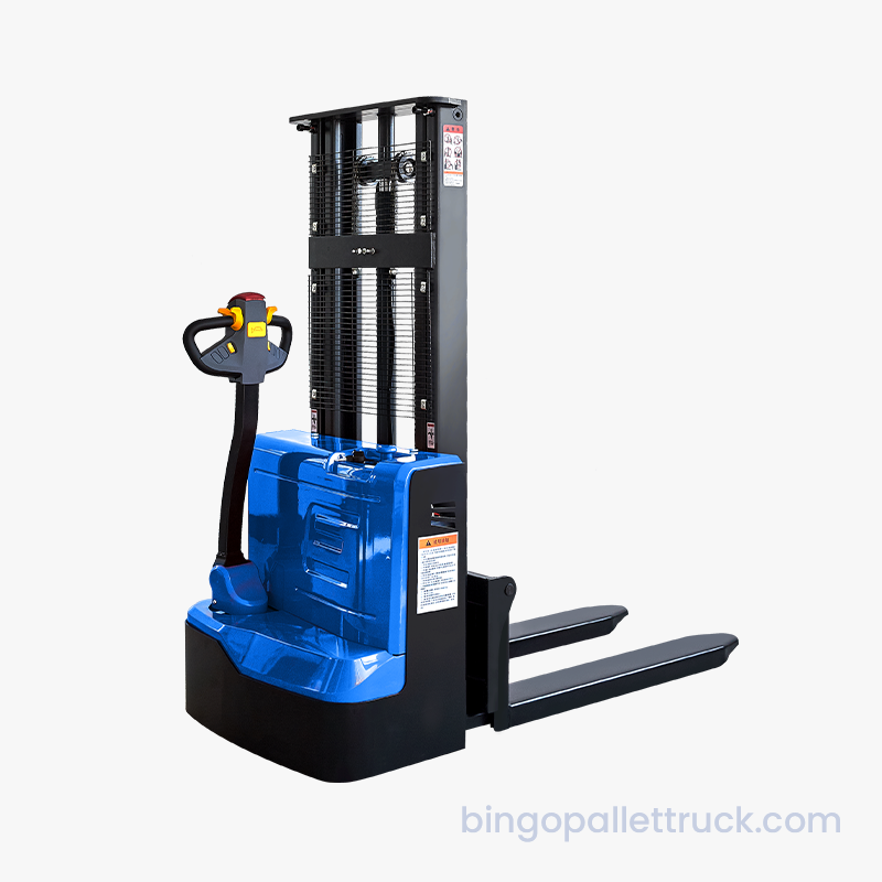 1500kg Electric Walkie Stacker Industrial Lift Truck