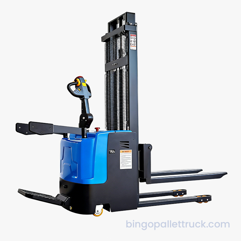 2000kg Battery Powered Electric Stand-on Stacker 