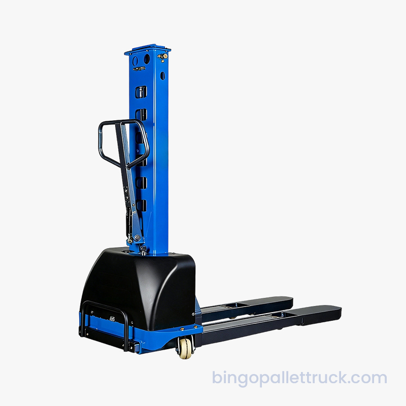 1000kg Full Electric Self-lifting Stacker para sa Truck Tail Lift at Ground Loading