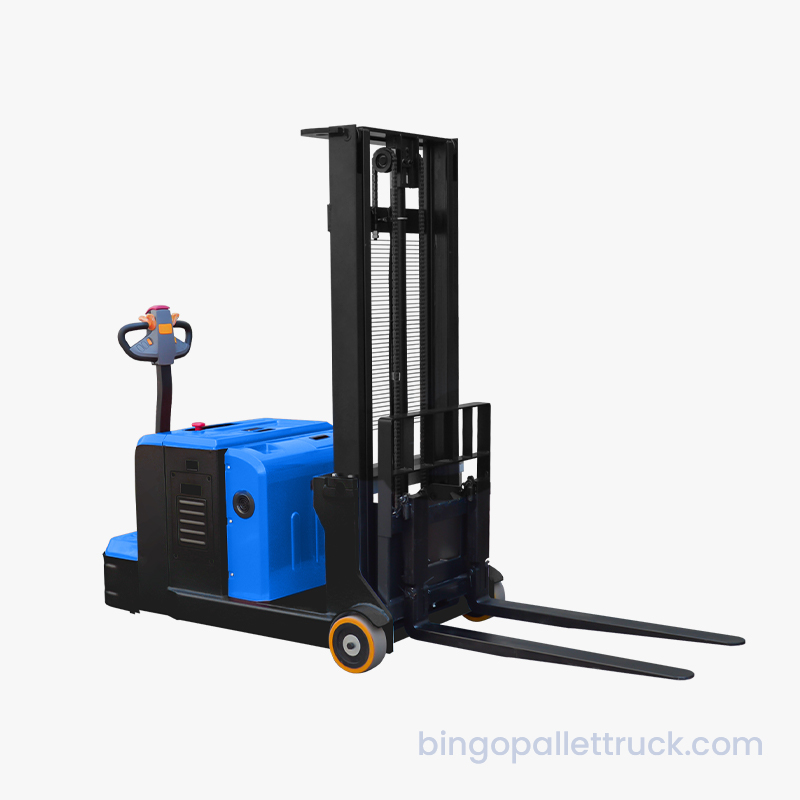 1000kg Counterbalanced Electric Walkie Stacker para sa Warehouse